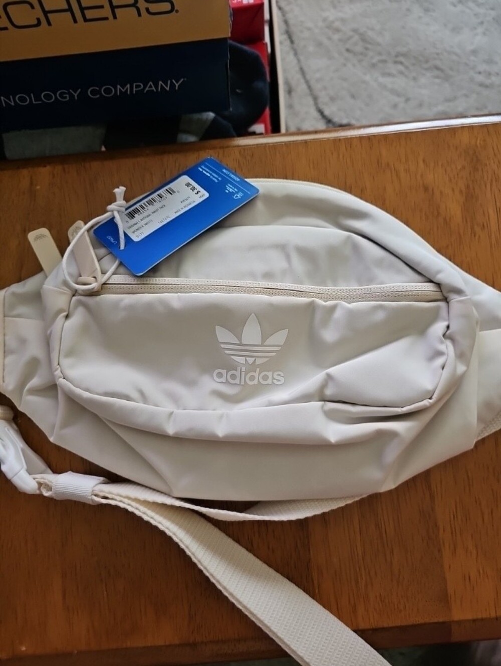 Adidas Trefoil White Waist Bag Newi - Picture 3 of 3